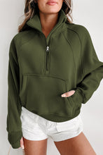 Load image into Gallery viewer, Green Zip Up Sweatshirt | Fashionsarah.com