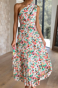 Boho Floral Pleated Maxi Dress | Fashionsarah.com