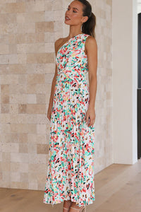 Boho Floral Pleated Maxi Dress | Fashionsarah.com