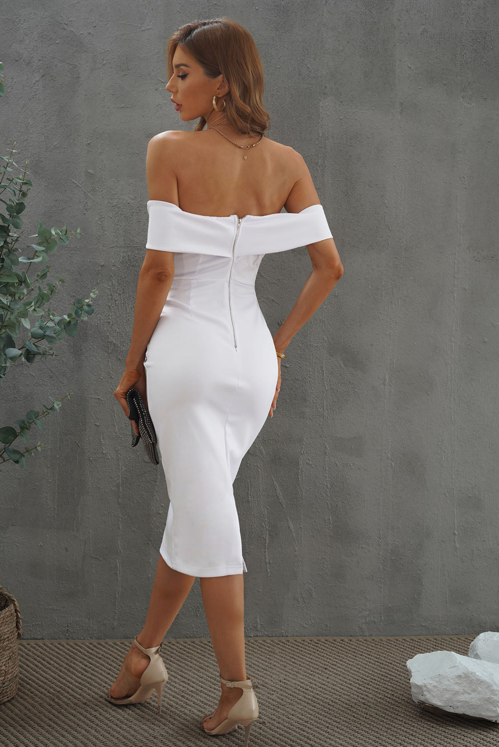 Fashionsarah.com Off-the-shoulder Midi Dresses