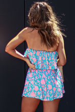Load image into Gallery viewer, Floral Smocked Strapless Romper | Fashionsarah.com