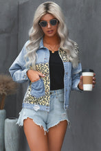 Load image into Gallery viewer, Leopard Denim Jacket | Fashionsarah.com