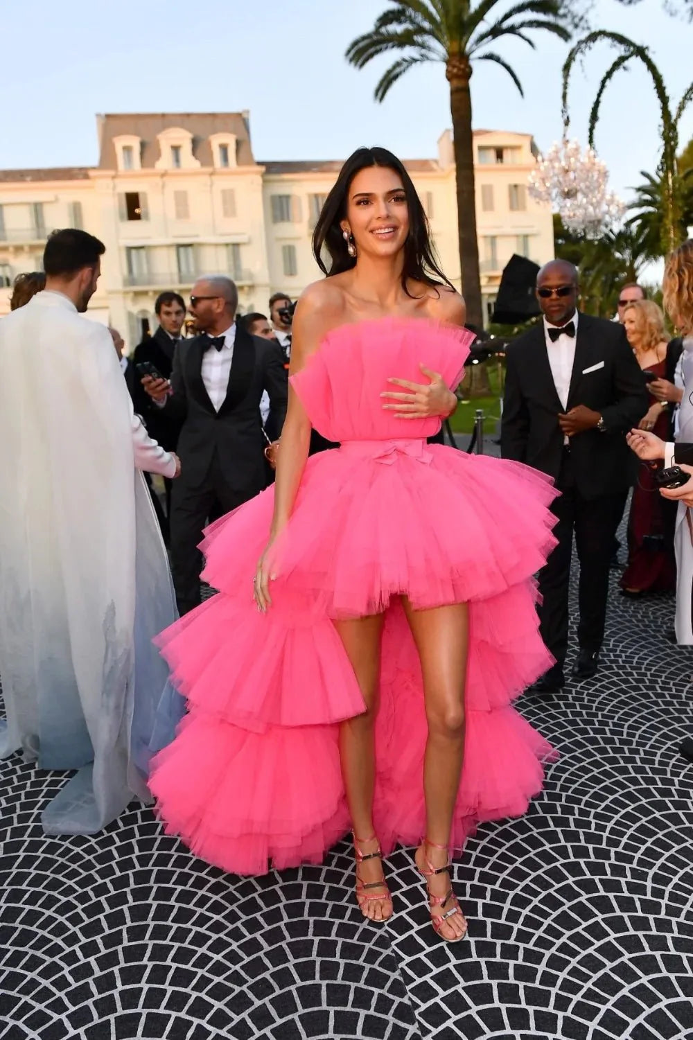 Fashionsarah.com Fashionsarah.com Kendall Jenner Fuchsia Prom Dress