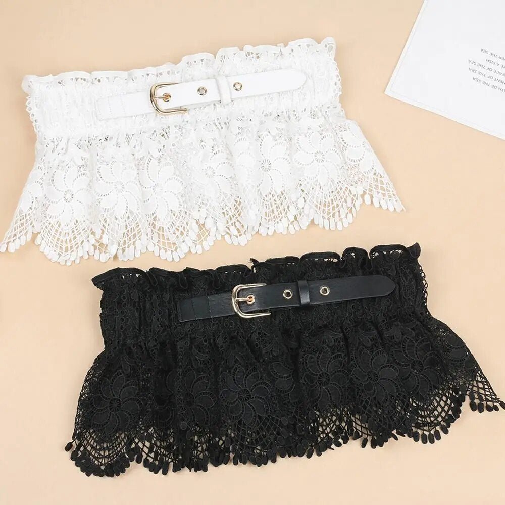 Lace Belt Ladies Skirt Waist Shirt | Fashionsarah.com