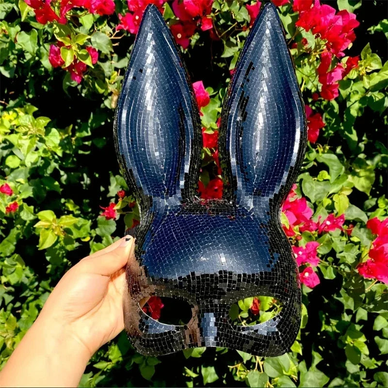 Halloween Cosplay Party Costume Rabbit Ears Mask - Fashionsarah.com