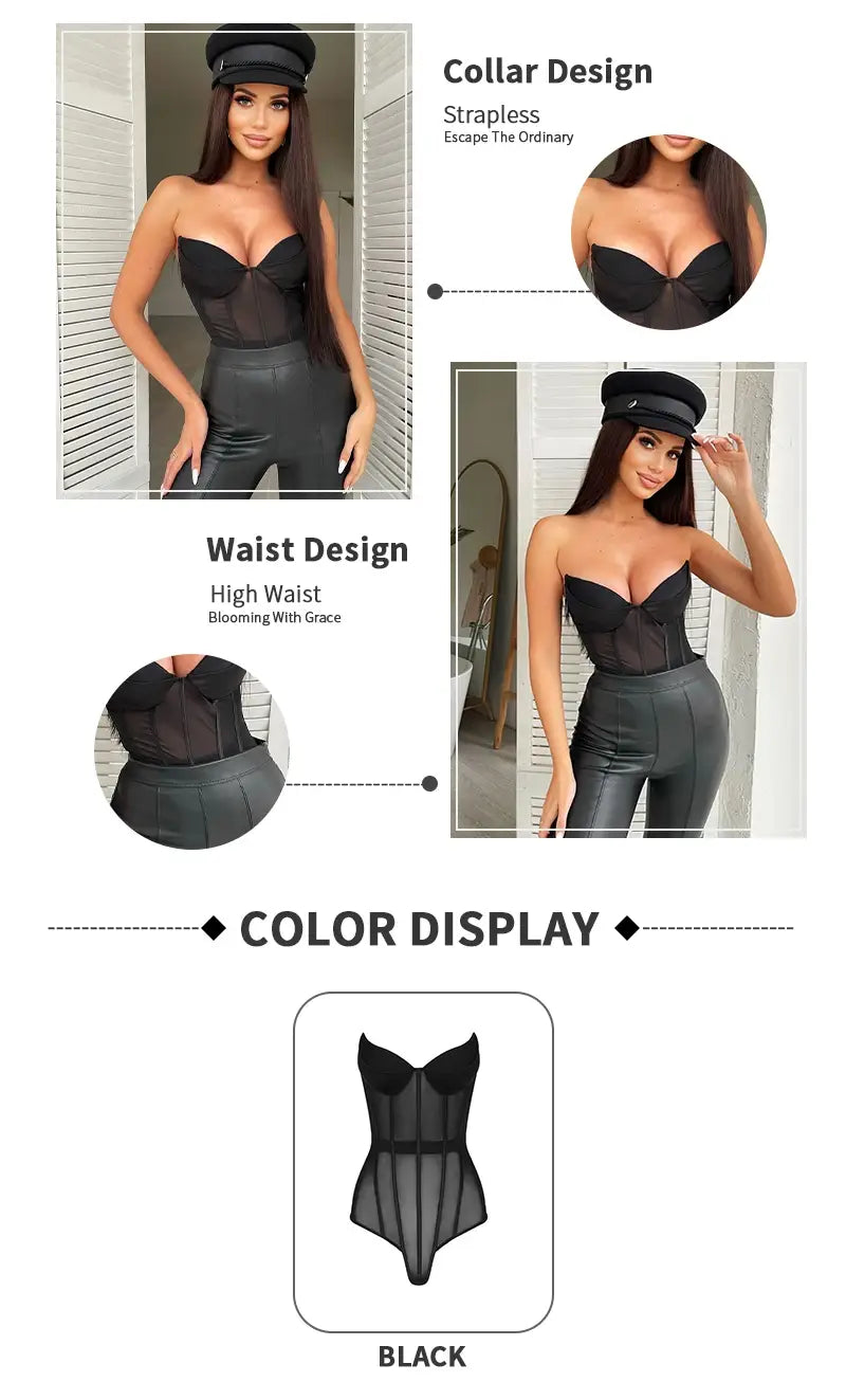 Strapless Slim Bandage Bodysuit