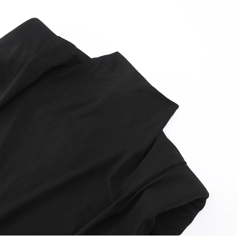 Black Shoulder Pads Bodycon Dress | Fashionsarah.com