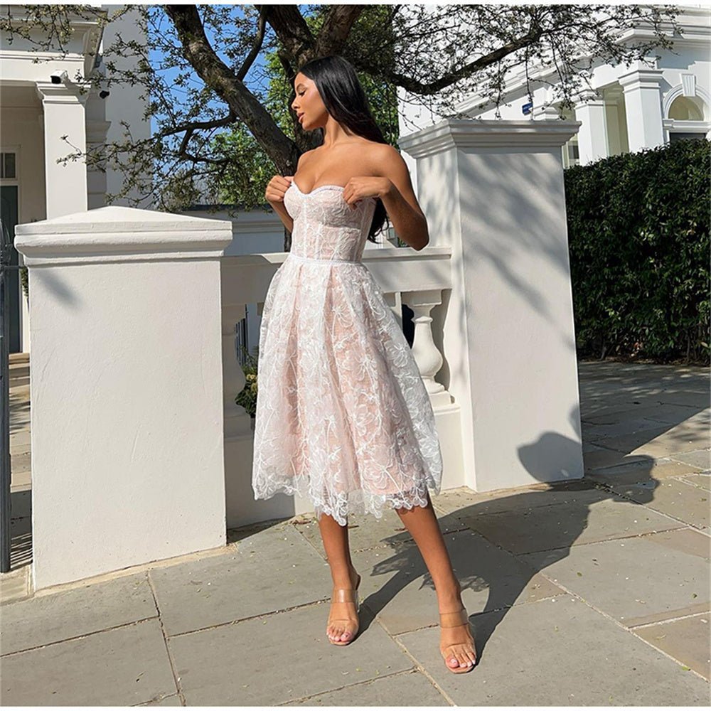 Strapless Lace Cocktail Dresses | Fashionsarah.com