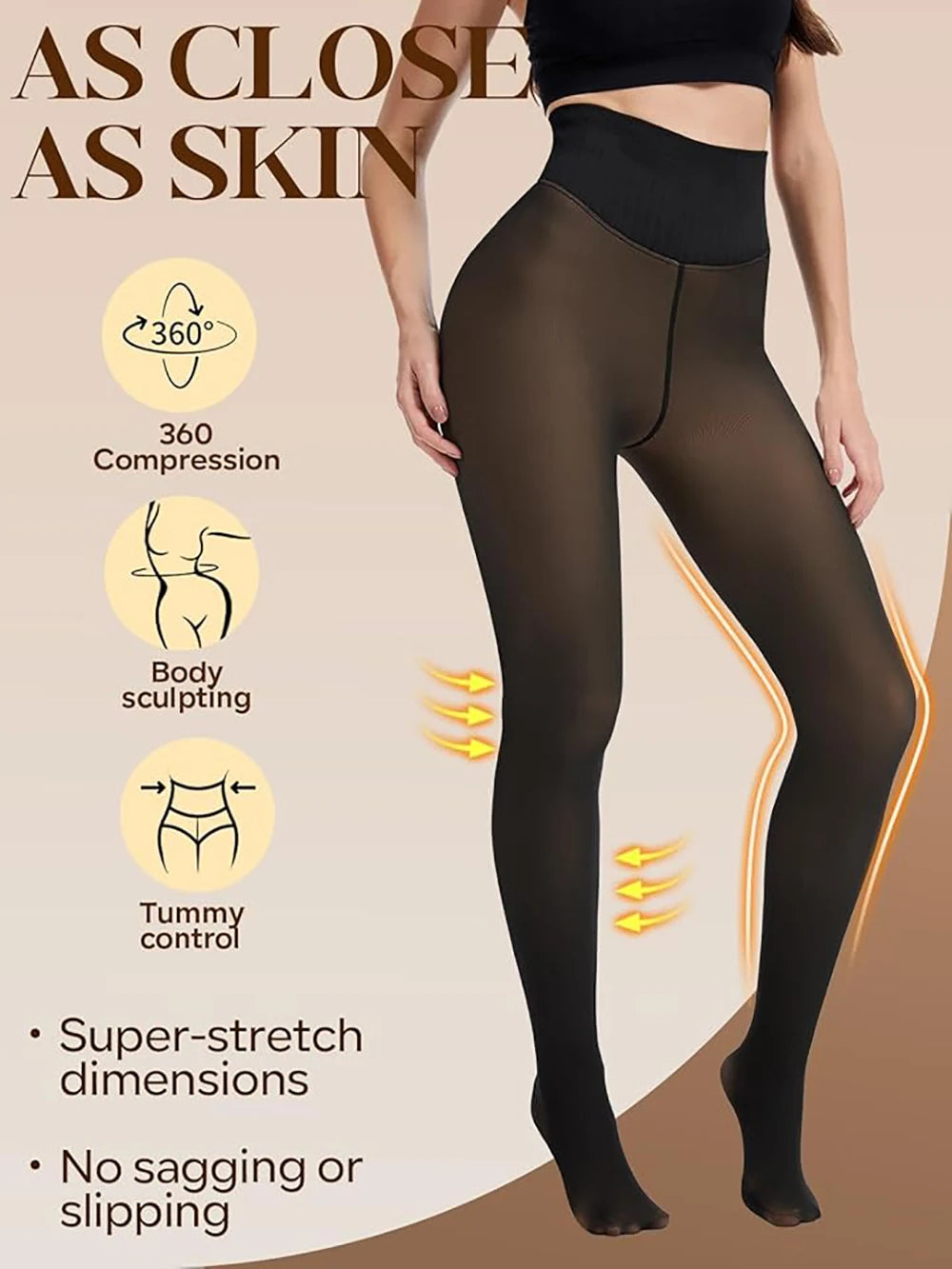 Shaping Wool  Pantyhose Leggings - Fashionsarah.com