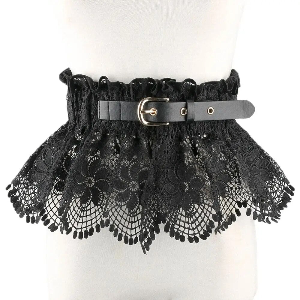 Lace Belt Ladies Skirt Waist Shirt | Fashionsarah.com