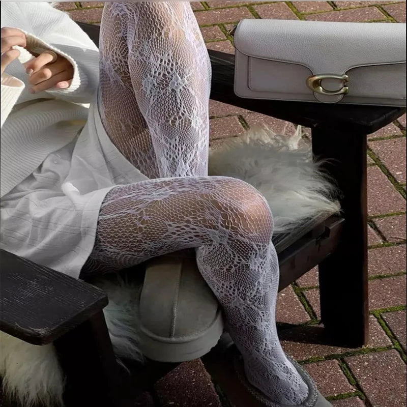 Elastic Lace Pantyhose Leggings.