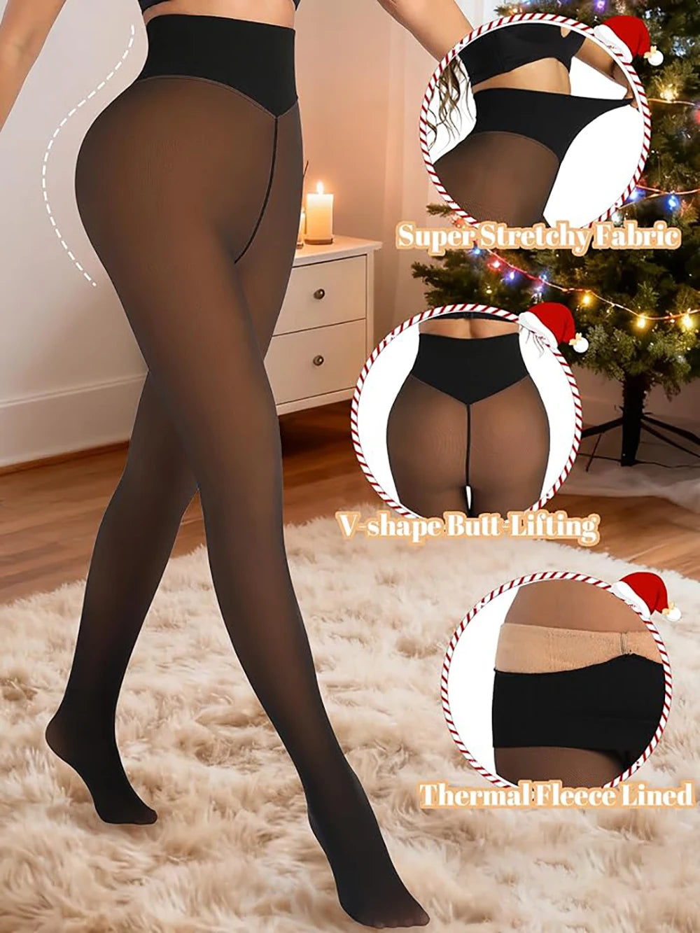 Shaping Wool  Pantyhose Leggings - Fashionsarah.com