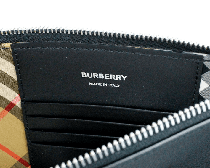 Burberry Peyton Monogram Black Leather Pouch Crossbody Bag Purse | Fashionsarah.com
