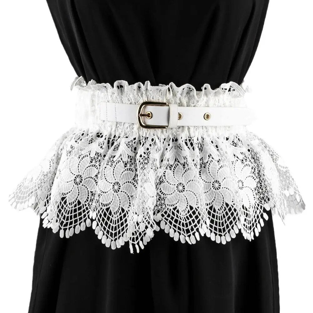 Lace Belt Ladies Skirt Waist Shirt | Fashionsarah.com