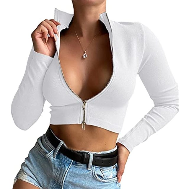 Single Spring Crop Tops | Fashionsarah.com