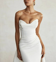 Load image into Gallery viewer, Rent Modern Bridal Dress with Front Slit and Gown | Fashionsarah.com