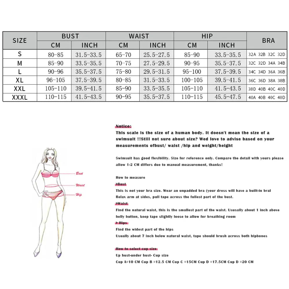 One Shoulder Bikini Set 3 Pieces