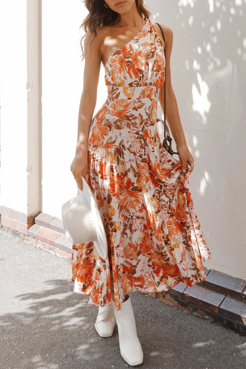 Fashionsarah.com Floral Pleated Dresses