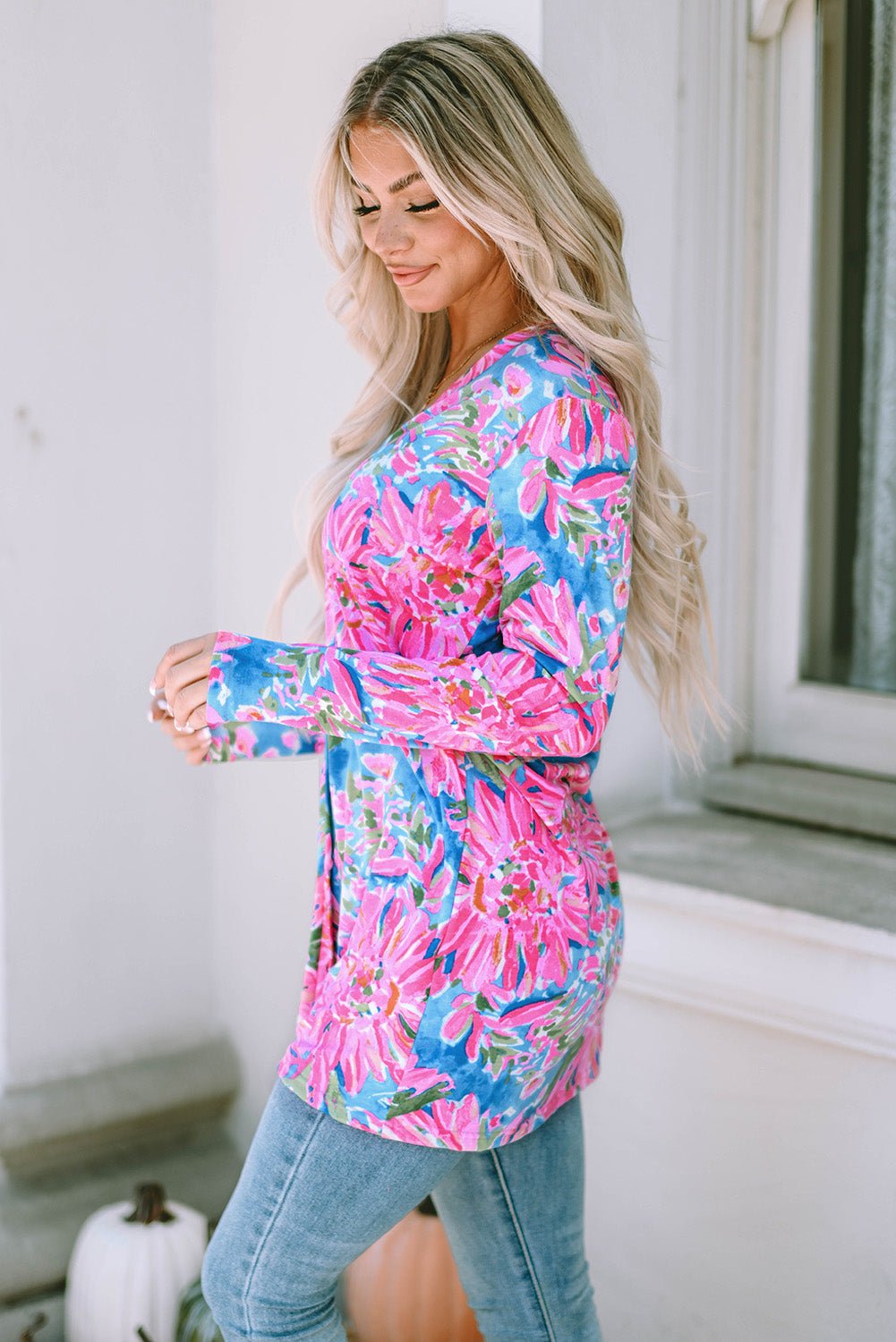 Floral Buttoned Sheath Shirts | Fashionsarah.com