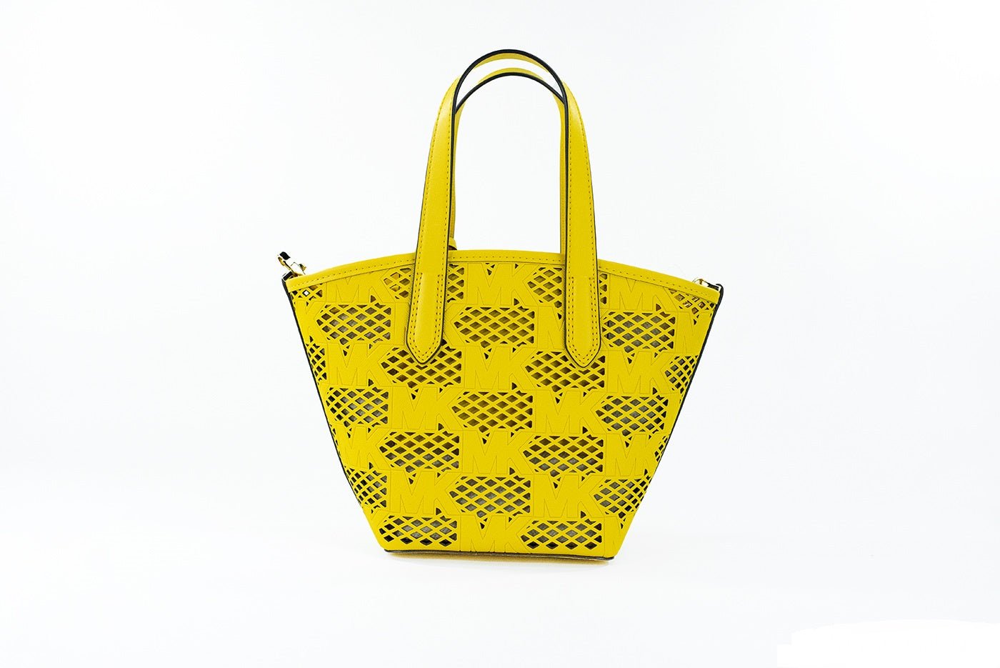 Michael Kors Kimber Small Daffodil Leather 2-in-1 Zip Tote Messenger Bag Purse | Fashionsarah.com