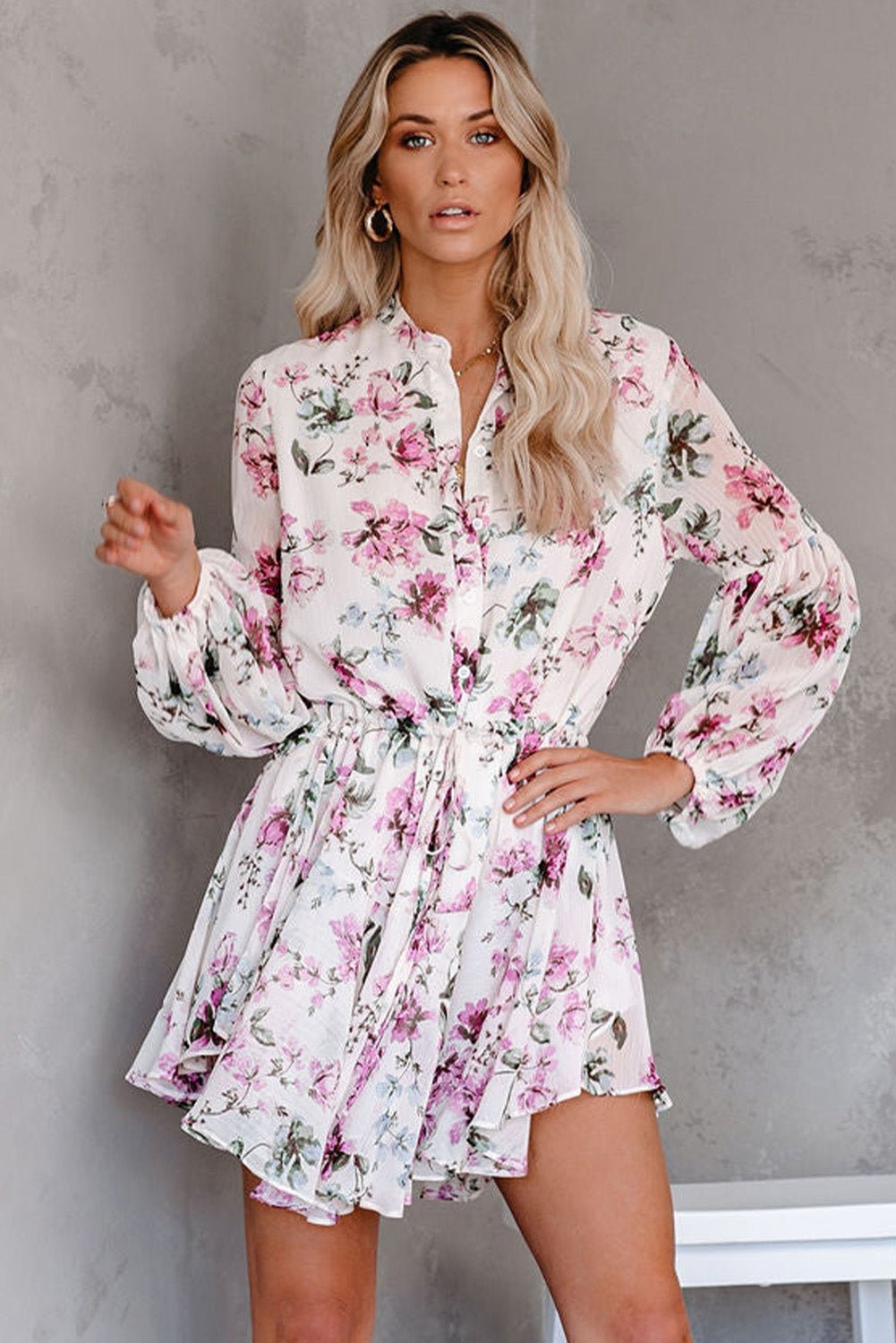 Vintage Floral Flowy Dress | Fashionsarah.com