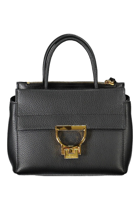 Fashionsarah.com Fashionsarah.com Coccinelle Chic Black Leather Handbag with Versatile Straps
