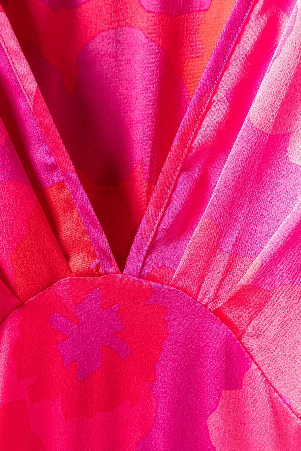 Floral V Neck Dolman Maxi Dress | Fashionsarah.com