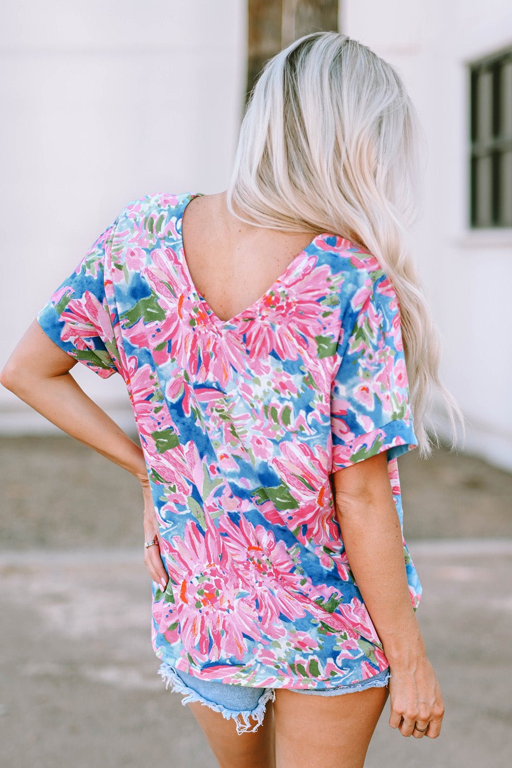 Floral Buttoned Sheath Shirts | Fashionsarah.com