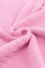 Load image into Gallery viewer, Pink Ribbed Knit V Neck Sweater | Fashionsarah.com