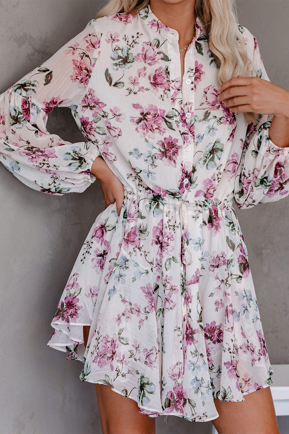 Vintage Floral Flowy Dress | Fashionsarah.com