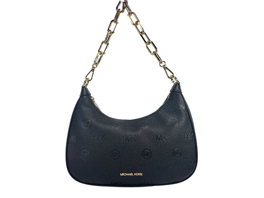 Fashionsarah.com Fashionsarah.com Michael Kors Cora Large Black Pouchette Chain Shoulder Crossbody Bag