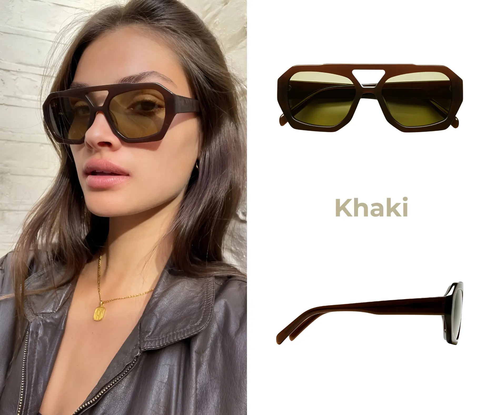 Retro Polygon Sunglasses for Women | Fashionsarah.com