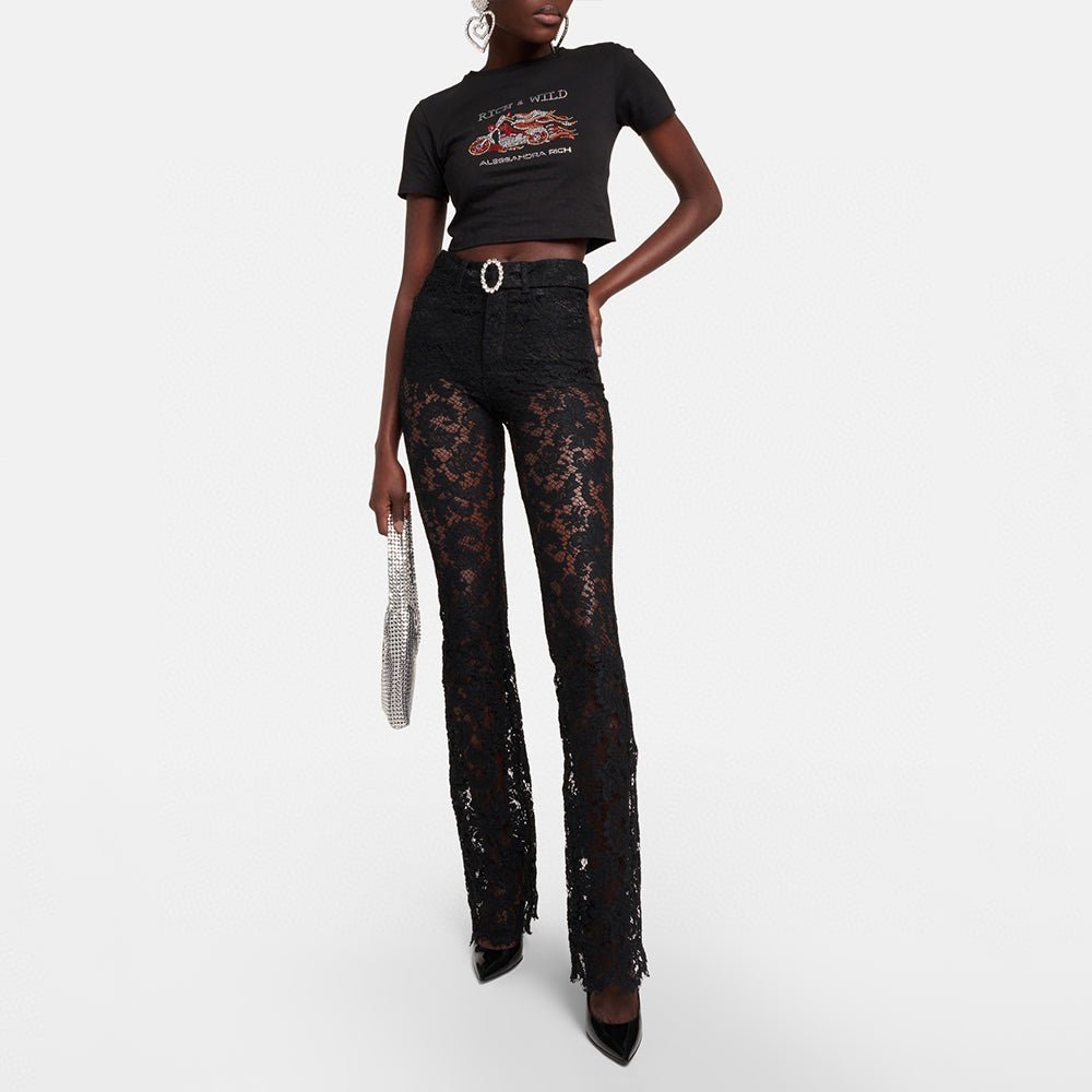 Spring Lace Elegant Trousers | Fashionsarah.com