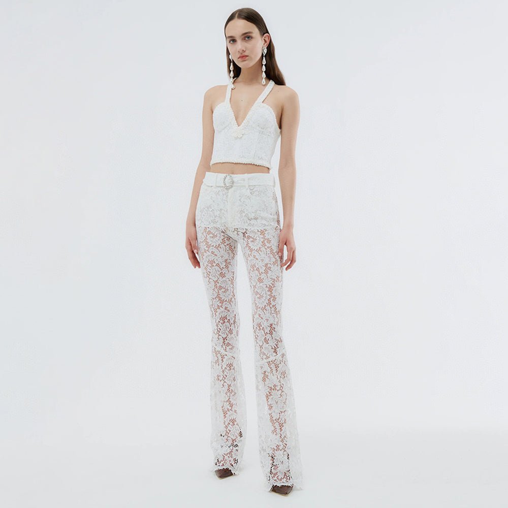 Spring Lace Elegant Trousers | Fashionsarah.com