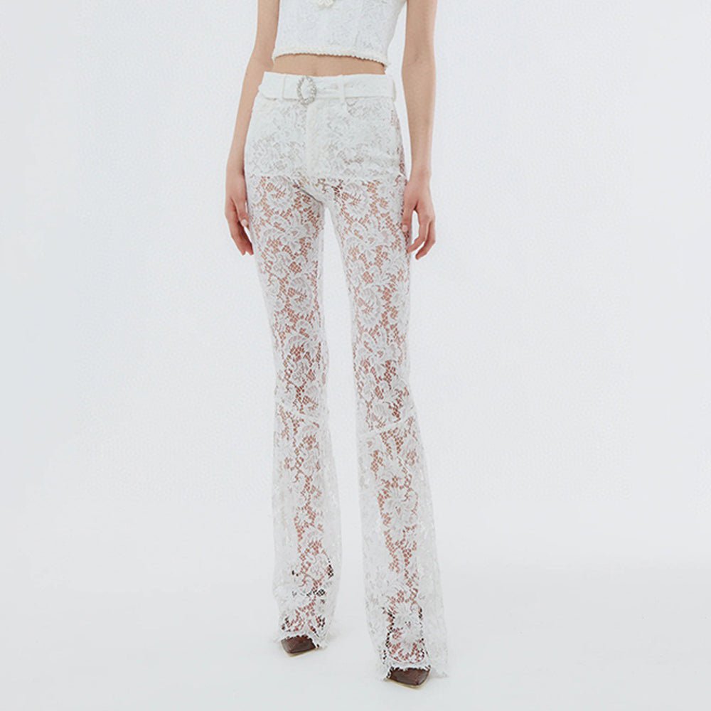 Spring Lace Elegant Trousers | Fashionsarah.com