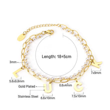 Load image into Gallery viewer, Gold Color Luck Pendant Bracelet | Fashionsarah.com