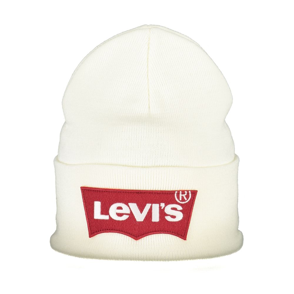 Fashionsarah.com Fashionsarah.com Levi's White Acrylic Hats & Cap