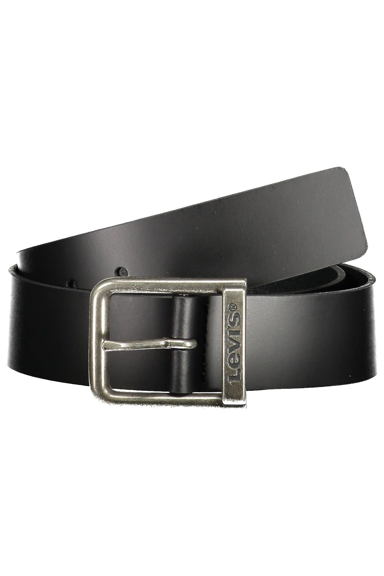 Fashionsarah.com Fashionsarah.com Levi's Sleek Black Leather Belt with Metal Buckle