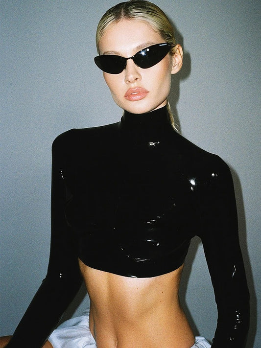 Turtleneck Crop Top