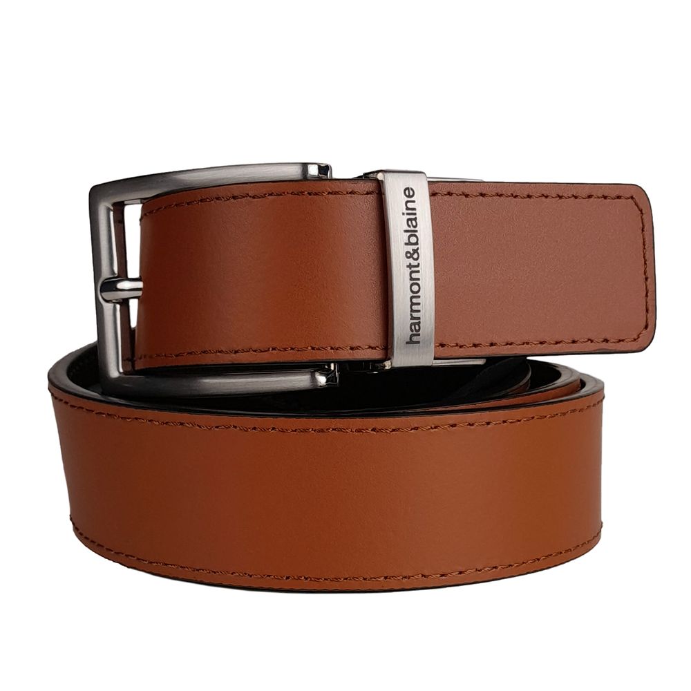 Fashionsarah.com Fashionsarah.com Harmont & Blaine Reversible Calfskin Leather Belt - Dual Style Luxury