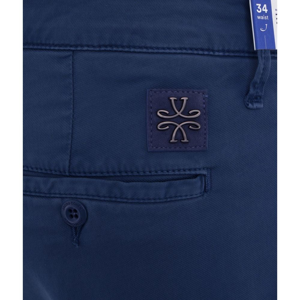 Fashionsarah.com Fashionsarah.com Jacob Cohen Elegant Slim Fit Chino Trousers in Blue