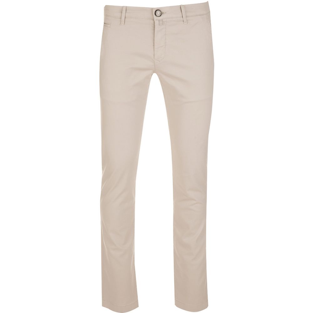 Fashionsarah.com Fashionsarah.com Jacob Cohen Beige Cotton Chino Trousers – Slim Fit Elegance
