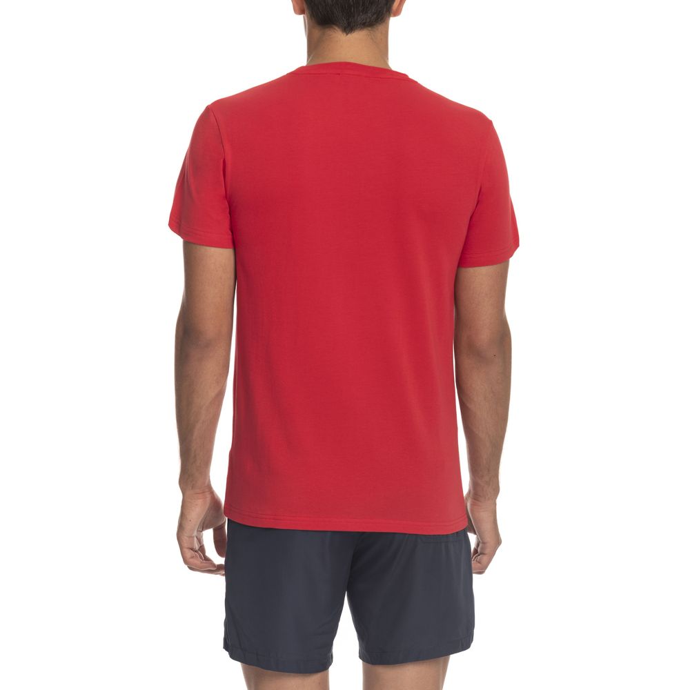 Iceberg Red Cotton T-Shirt | Fashionsarah.com