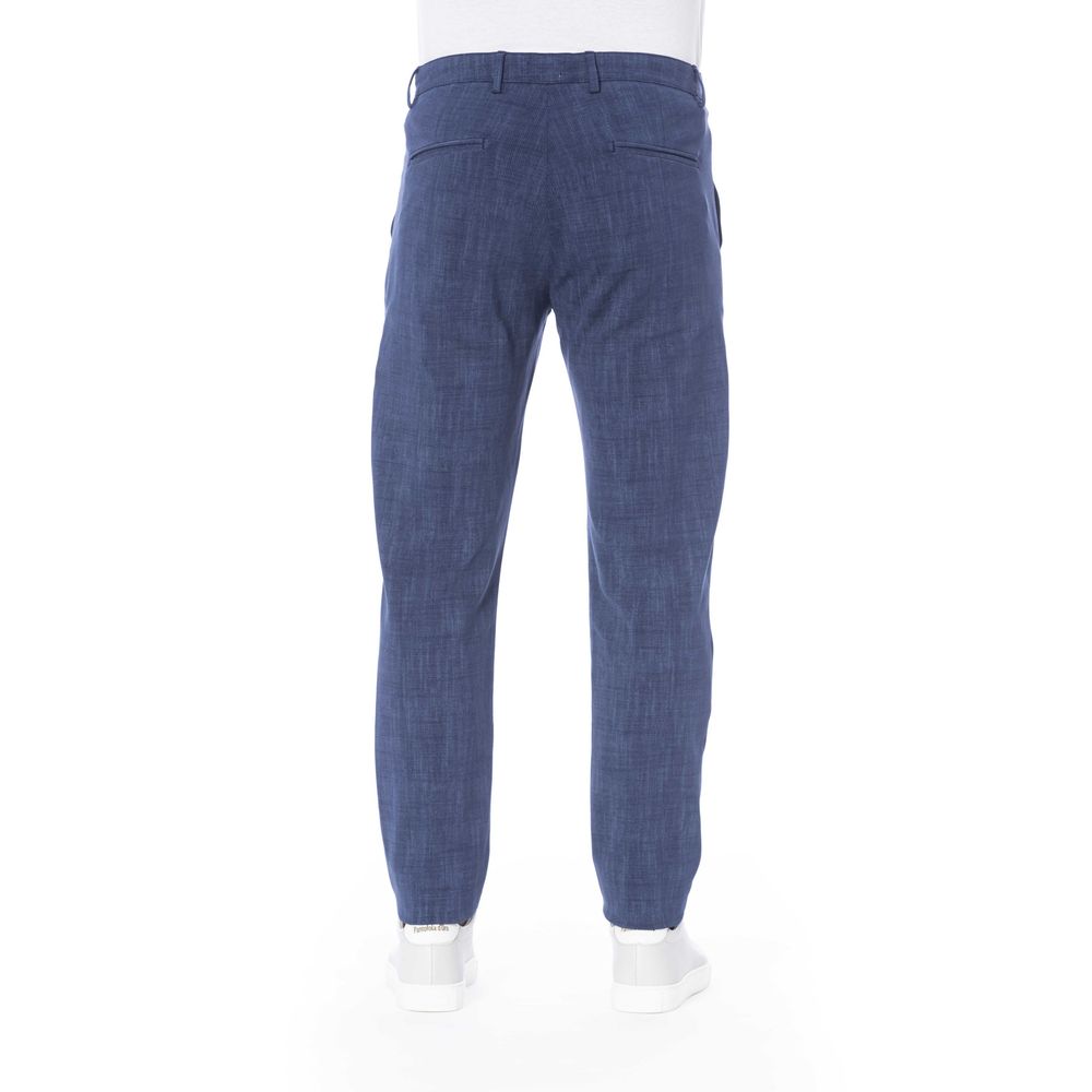 Fashionsarah.com Fashionsarah.com Distretto12 Blue Cotton Jeans & Pant