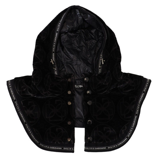Fashionsarah.com Fashionsarah.com Dolce & Gabbana Elegant Black Cotton Blend Head Wrap Hat