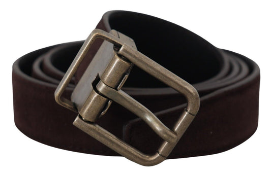 Fashionsarah.com Fashionsarah.com Dolce & Gabbana Elegant Italian Leather Belt with Metal Buckle