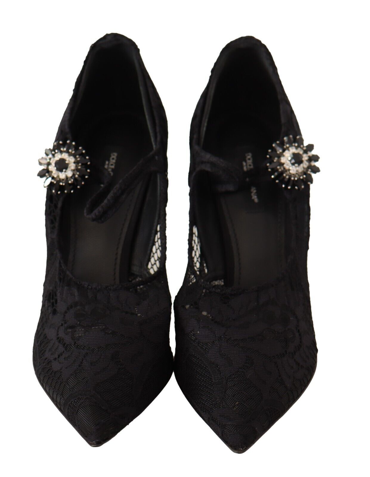 Fashionsarah.com Fashionsarah.com Dolce & Gabbana Elegant Black Lace Stiletto Pumps