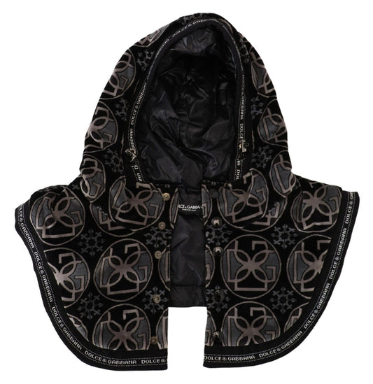 Fashionsarah.com Fashionsarah.com Dolce & Gabbana Elegant Black Cotton Blend Head Wrap Hat