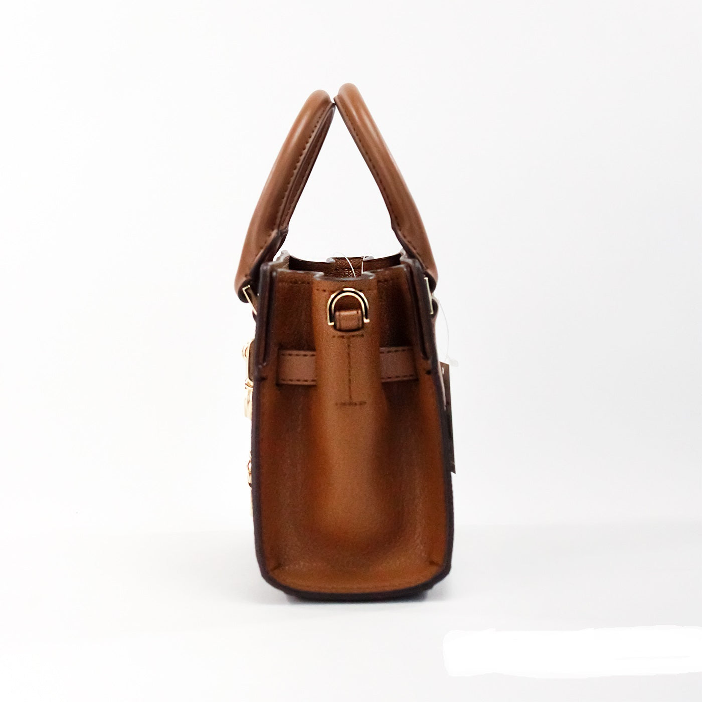 Michael Kors Hamilton XS Small Brown PVC Leather Satchel Crossbody Bag Purse | Fashionsarah.com