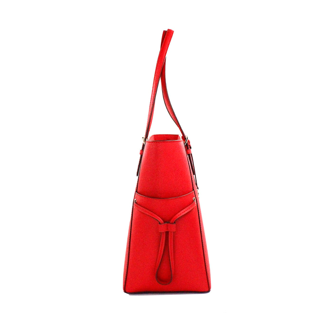 Michael Kors Gilly Large Bright Red Leather Drawstring Travel Tote Bag Purse | Fashionsarah.com